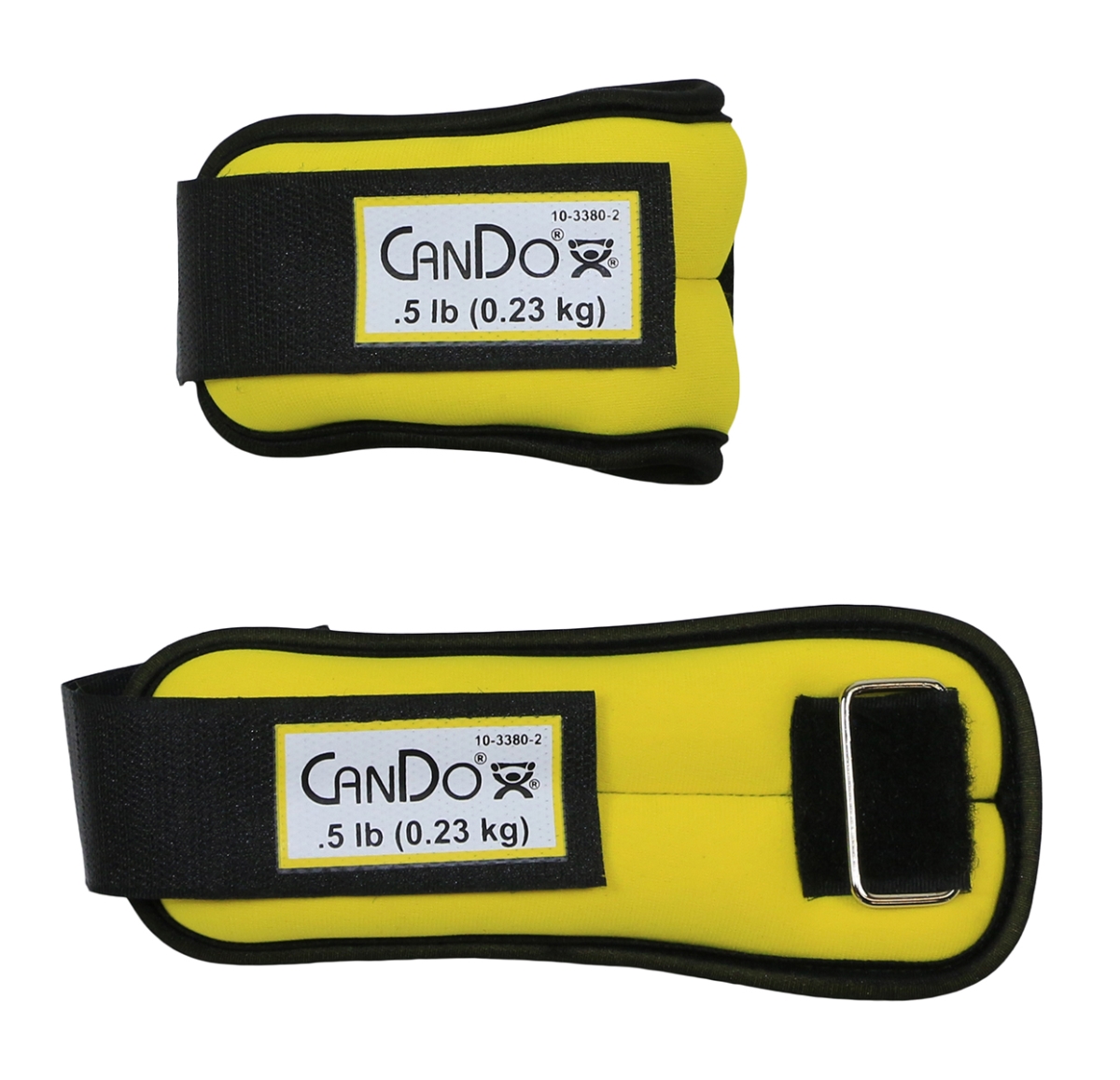 Picture of Cando 10-3380-2 1 lbs Weight Straps Set&#44; Yellow
