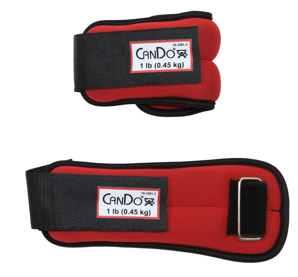 Picture of Cando 10-3381-2 2 lbs Weight Straps Set&#44; Red