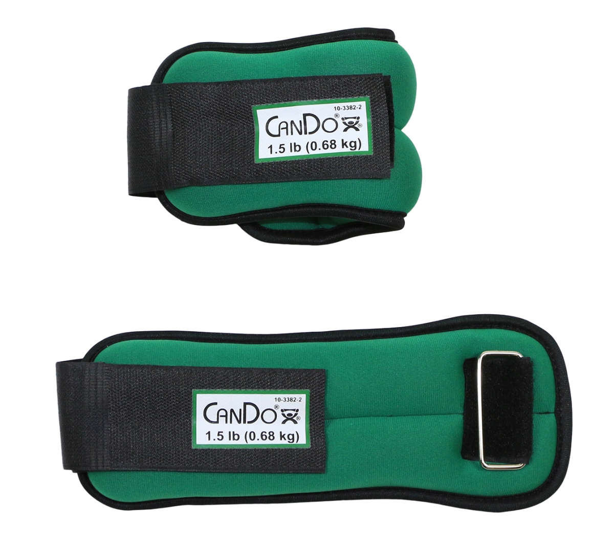 Picture of Cando 10-3382-2 3 lbs Weight Straps Set&#44; Green