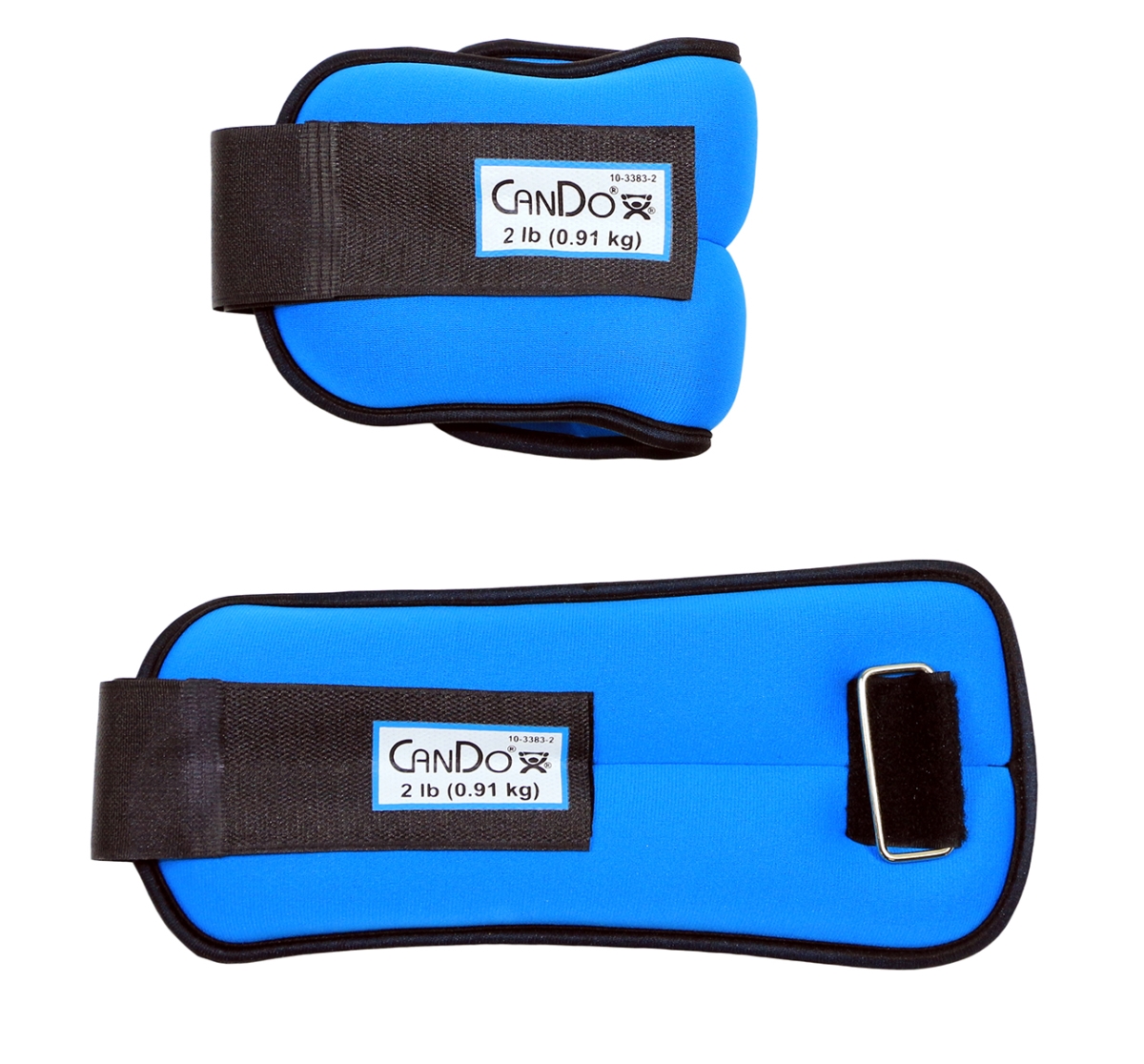 Picture of Cando 10-3383-2 4 lbs Set Weight Straps Set&#44; Blue