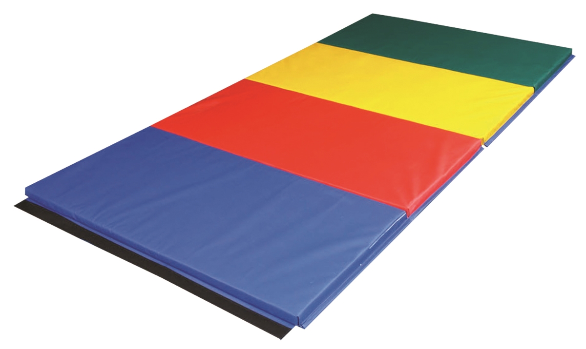 Picture of Cando 38-0082 Accordion Mat - 1.38 in. PE Foam with Cover&#44; Rainbow Colors - 4 x 8 ft.
