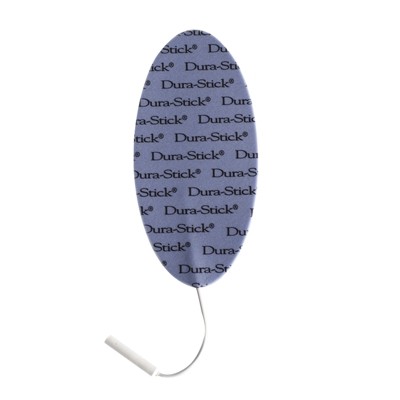04-2160-10 2 x 4 in. Oval Dura-Stick Plus Electrodes - Pack of 40