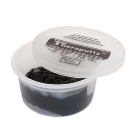 Theraputty Plus protective Exercise Putty, Black - 2 oz