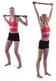 Exercise Bar with Tubing, Padded - Unweighted