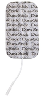 Picture of Fabrication Enterprises 04-2181-10 2 x 3.5 in. Rectangle Dura-Stick Plus Electrodes - Pack of 40