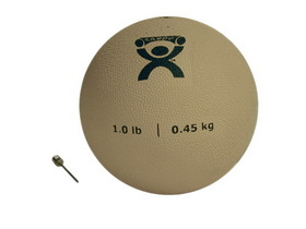 Cando PT Soft Medicine Ball, 1 lbs Rebounder Ball - Tan