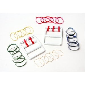 Cando Color-Coded Latex-Free Rubber Band Hand Exerciser - 10 Each Bulk