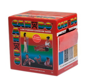 10-5272 Cando Exercise Band, Red - 25 yards Dispenser