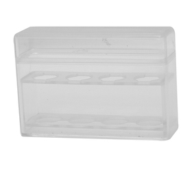 Plastic Box & Cover for Digi-Flex Multi Finger Buttons, Holds 4 Pieces, 1 Row of 4