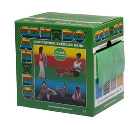 10-5273 Cando Exercise Band, Green - 25 yards Dispenser