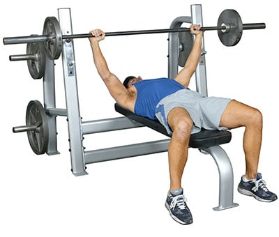 10-7126 Olympic Bench with Weight Horns