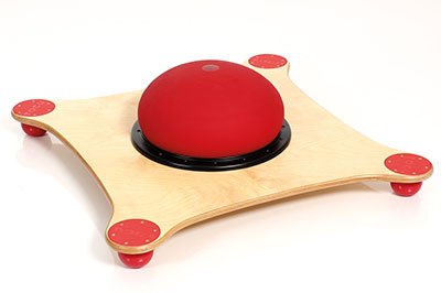 TOGU JumpStep Balance Board, Birch Wood with Red Balls