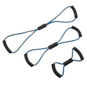 Cando Bowtie Tubing Exerciser Full Body Set, Blue