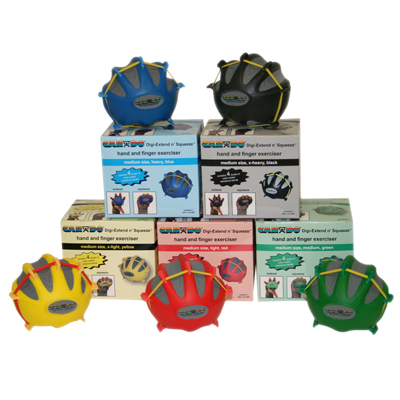 10-2285 Medium Digi-Extend n Squeeze Hand Exerciser, Multicolor - 5 Piece