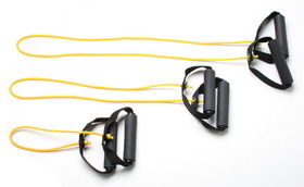 Cando Exercise Tubing with Handles-Full Body Set, Yellow