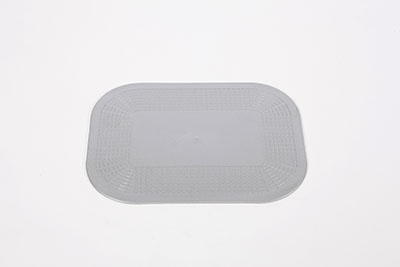 Dycem Non-Slip Rectangular Pad - Silver - 7.5 x 10 in.