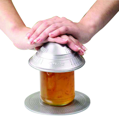 5.5 in. Dycem Jar Opener & Round Table Mat Set, Silver