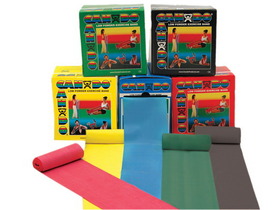 Cando Exercise Band, 50 yards - 5 Piece Set