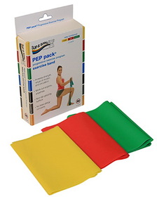 Sup-R Band, Latex-Free Pep Pack, Light, Yellow, Red & Green