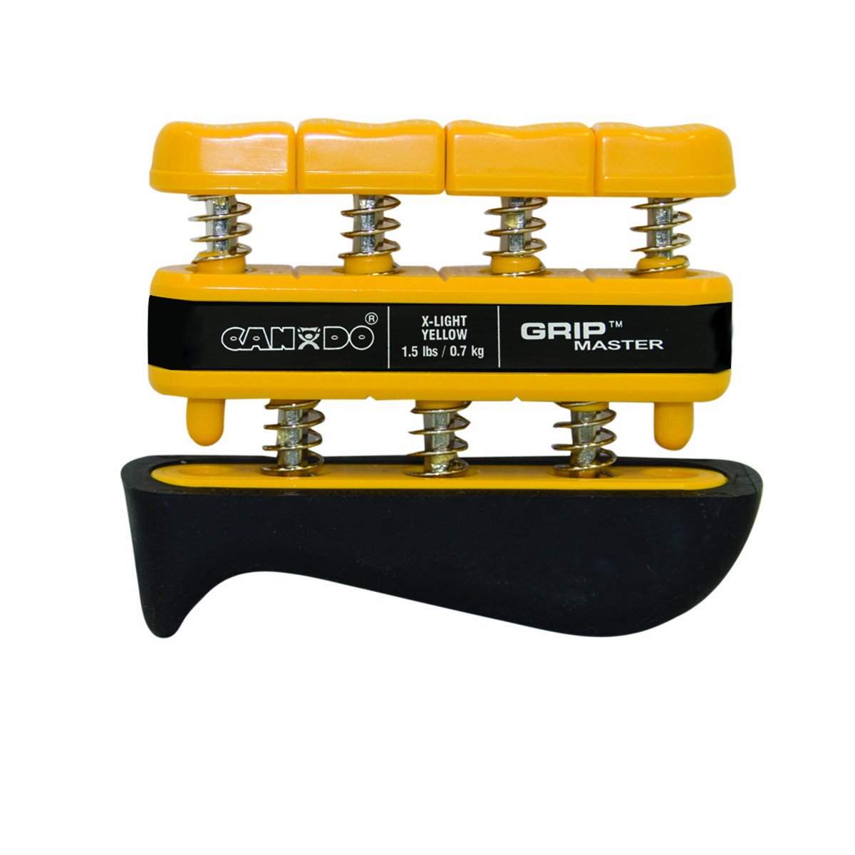Cando Grip-Master Hand & Finger Exerciser, Yellow - 1.5 lbs