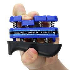 Cando Grip-Master Hand & Finger Exerciser, Blue - 7.0 lbs