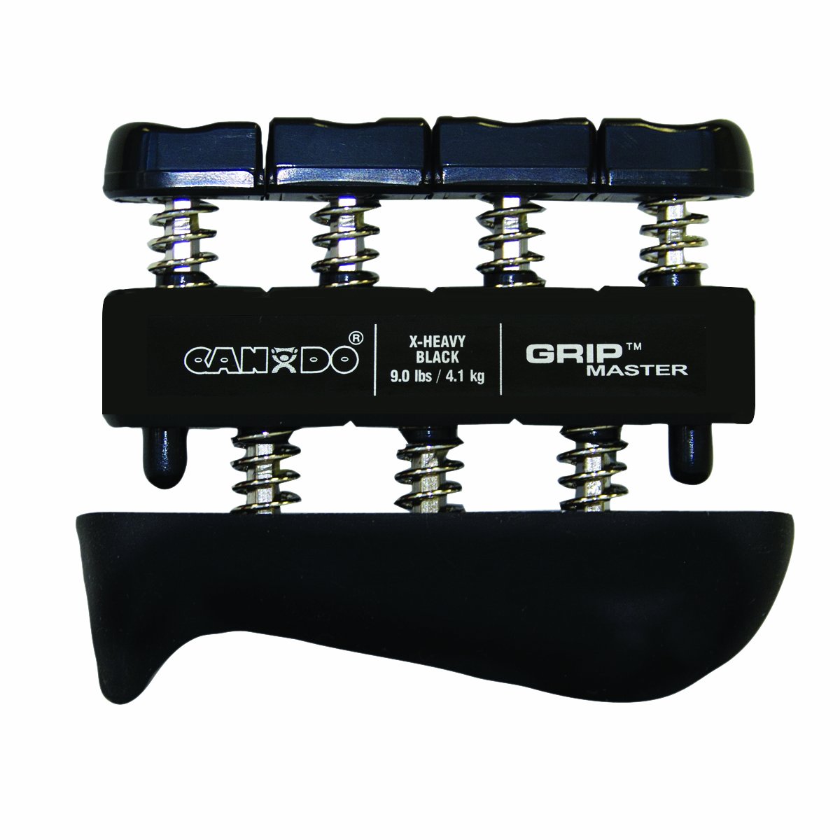 Cando Grip-Master Hand & Finger Exerciser, Black - 9.0 lbs