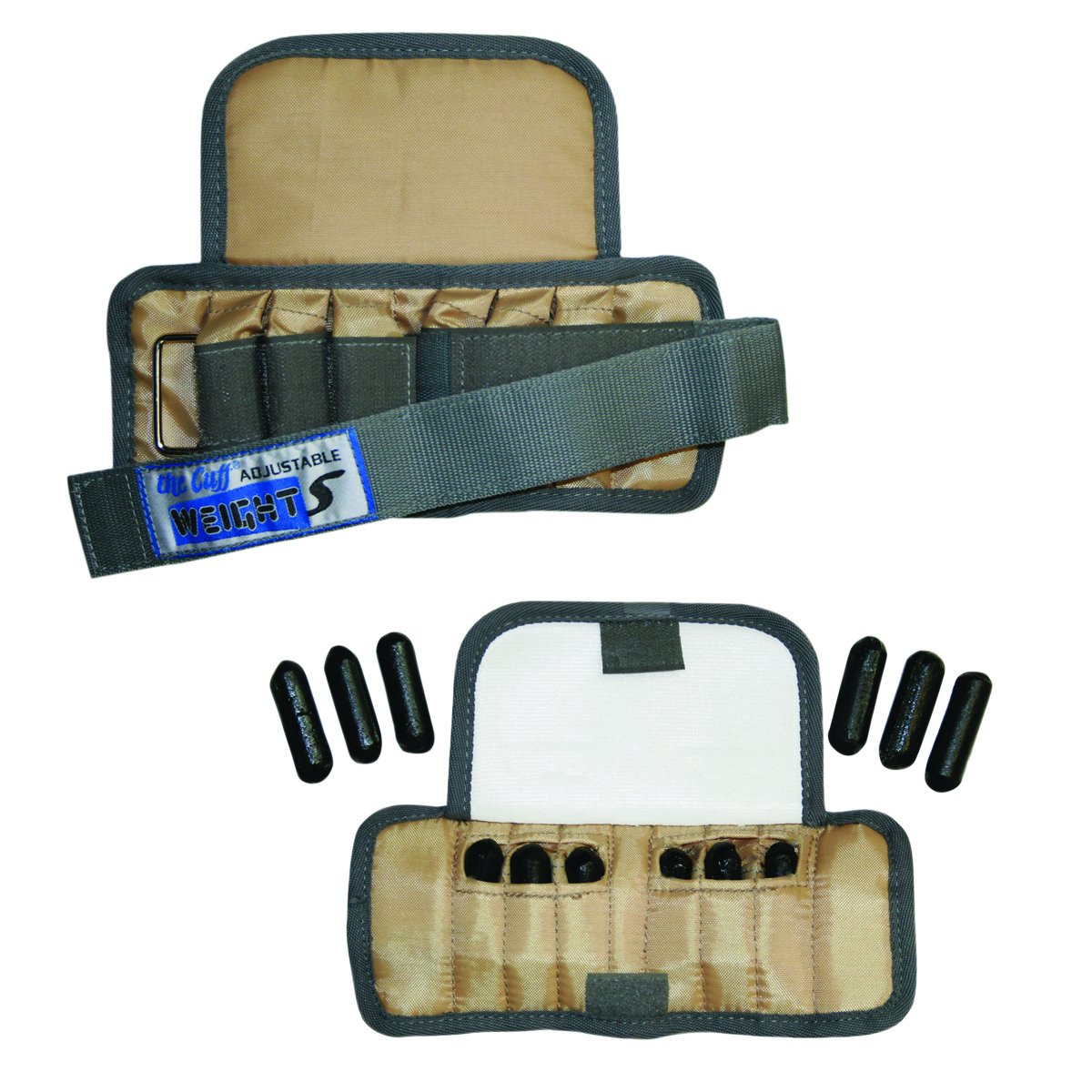 Cando Adjustable Pediatric Wrist Weight, Tan - 2 lbs