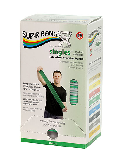 71-0022 30 Piece Sup-R Band 5 ft. Strips Dispenser, Green