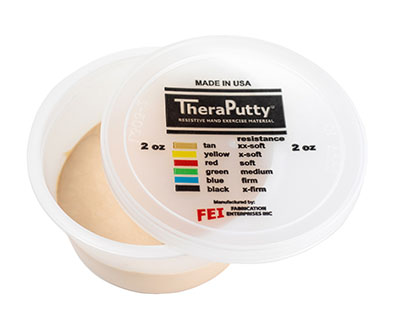 71-0060 2 oz Theraputty Exercise Putty, Tan - 10 Each