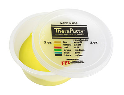 71-0061 2 oz Theraputty Exercise Putty, Yellow - 10 Each