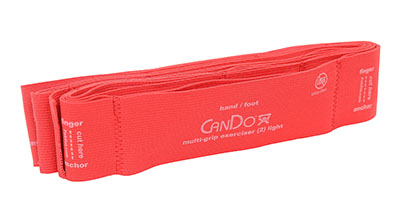 6 ft. Cando Multi-Grip Exerciser, Red - Light