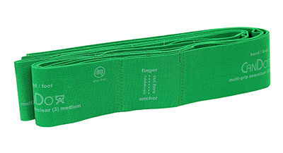 10-6603 6 ft. Cando Multi-Grip Exerciser, Green - Medium