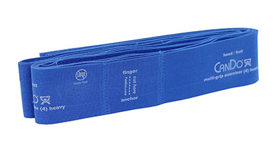 10-6604 6 ft. Cando Multi-Grip Exerciser, Blue - Heavy