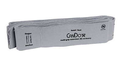 6 ft. Cando Multi-Grip Exerciser, Silver - 2X-Heavy