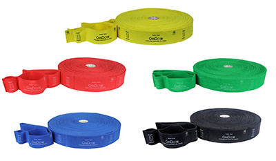 30 yards Roll Cando Multi-Grip Exerciser, Yellow & Black - Set of 5