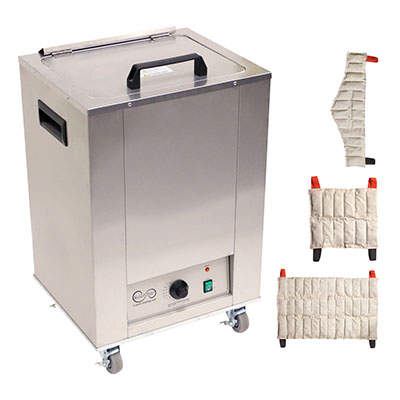 11-1974-3 220V Relief Pak Heating Unit, Mobile With 2 Standard, 2 Neck & 2 Oversize - Pack of 8