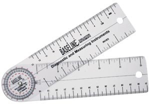 12-1006HR 6 in. Baseline Hires 360 Degree Clear Plastic Rulongmeter