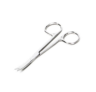 12-5006 4.5 in. Adc Iris Scissors, Curved - Stainless Steel