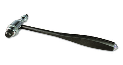 12-5035 8 in. Adc Tromner Neurological Hammer, Black & Chrome