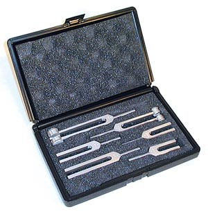 Picture of Fabrication Enterprises 12-1460 Tuning Fork Set with Case - 6 Piece