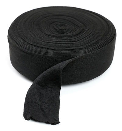 24-4157 Cando Black Polyester Stockinette - 3 in. x 25 yards