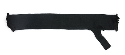 CanDo Cotton Stockinette Liners - Black - Pack of 10 - Thumb Support