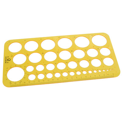 24-6314 Afh Circular Template For Swan Neck Rings, 1-36 mm