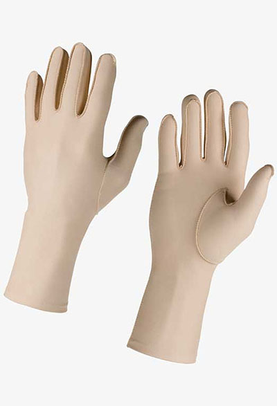 Picture of Fabrication Enterprises 24-8650L Hatch Edema Glove - Full Finger Over The Wrist&#44; Left - Extra Small