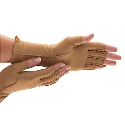 Isotoner Open Finger Therapeutic Glove, Medium - Set of 2