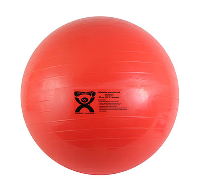 30-2072 55 cm Cando Inflatable Abs Ball, Red