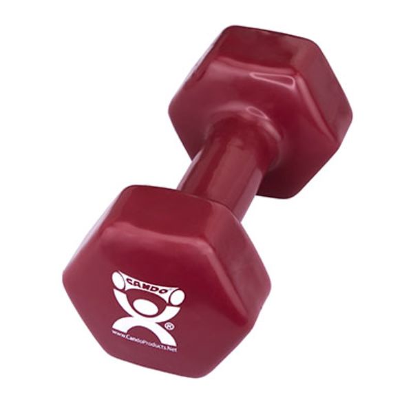 Picture of Can Do 10-0567 12 lbs Color & Vinyl Coated Iron Dumbbell&#44; Maroon