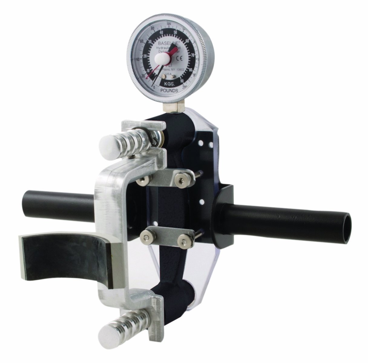 Picture of Baseline 12-0595 200 lbs MMT & Hand Hydraulic HD Push Attachments Dynamometer with 2-Handle Grip