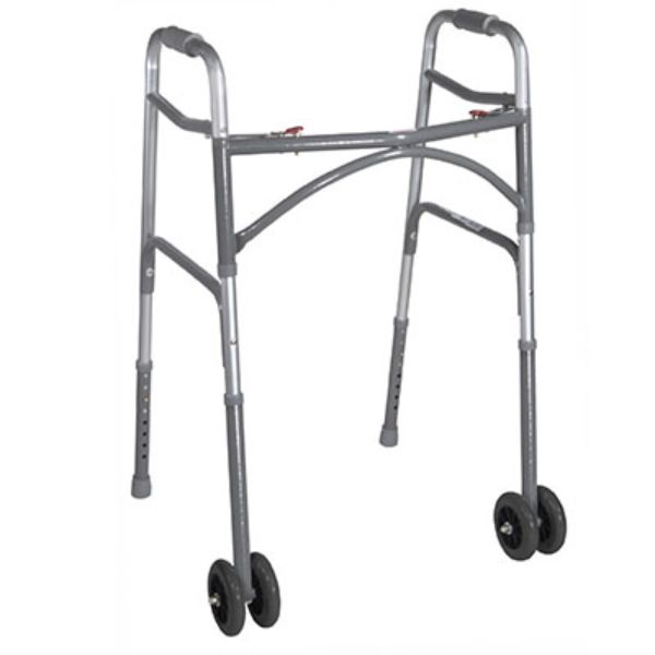 Bariatric Aluminum Folding Walker with Two Button