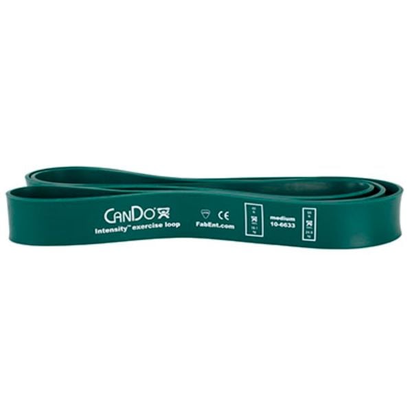 40 in. CanDo Intensity Exercise Loop, Green - Medium